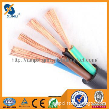 Stranded copper RVV power cable with 3 core